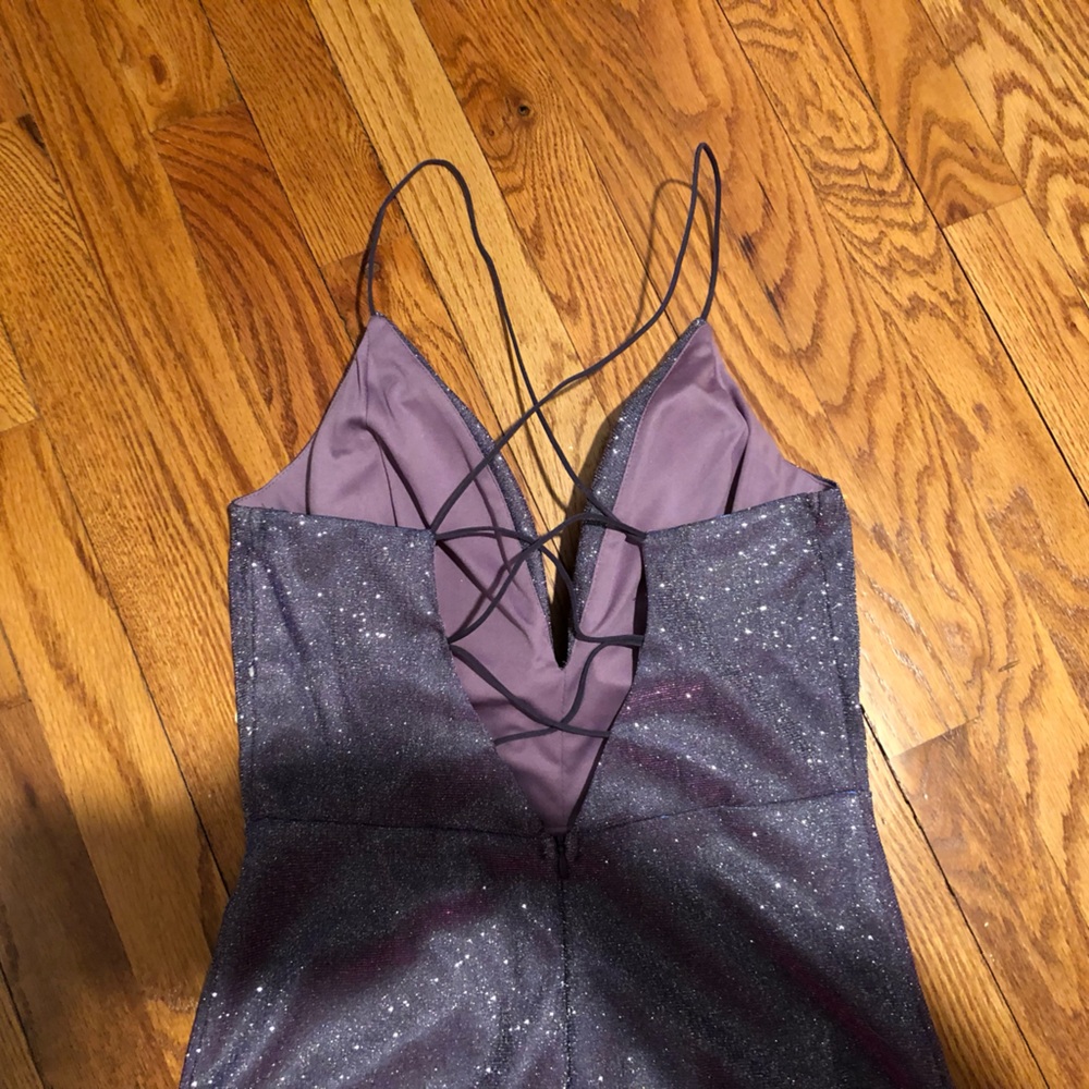 NWT Entry Purple Shimmer Dress - Picture 6 of 12
